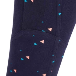 Pantalon équitation Fille 120 PRINT Marine à Points Rose -Sportmania pantalon equitation fille 120 print marine a points rose 16
