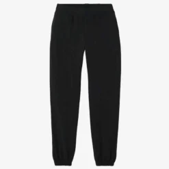 Pantalon Jogging Fitness Femme - 100 Noir -Sportmania pantalon fitness femme coton droit 100 noir 4