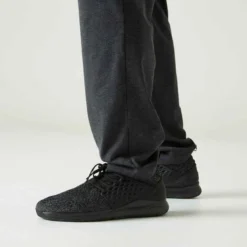 Pantalon Jogging Fitness Homme - 100 Gris Foncé -Sportmania pantalon jogging fitness bas droit gris fonce 4