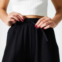 Pantalon Jogging Fitness Femme - 520 Flare Noir -Sportmania pantalon jogging fitness femme 520 flare noir 2