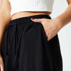 Pantalon Jogging Fitness Femme - 520 Flare Noir -Sportmania pantalon jogging fitness femme 520 flare noir 3