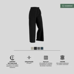 Pantalon Jogging Fitness Femme - 520 Flare Noir -Sportmania pantalon jogging fitness femme 520 flare noir 5