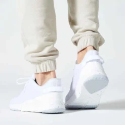 Pantalon Jogging Fitness Homme - 500 Essentials Gris Lin -Sportmania pantalon jogging fitness homme coton majoritaire coupe droite essentials noir 4