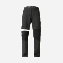 Pantalon Modulable 2 En 1 De Trek Montagne - MT100 Gris Femme