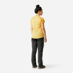 Pantalon Modulable 2 En 1 De Trek Montagne - MT100 Gris Femme -Sportmania pantalon modulable de trek en montagne trek 100 gris femme 5