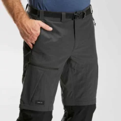 Pantalon Modulable 2 En 1 Et Résistant De Trek - MT500 - Homme -Sportmania pantalon modulable de trek montagne trek 500 gris fonce homme 6