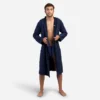 Peignoir De Bain Homme Coton Biologique Bleu Foncé