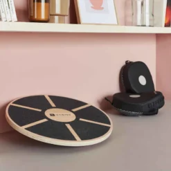 PLANCHE D'ÉQUILIBRE FITNESS - 100 BOIS -Sportmania planche d equilibre balance board bois slashdimaetre 395cm hauteur 75cm 2