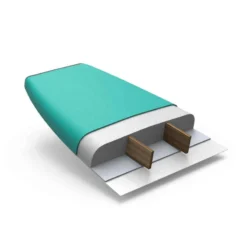 SURF MOUSSE 100 7'5" - Livré Avec Un Leash Et 3 Ailerons -Sportmania planche de surf en mousse 100 7 5 livree avec un leash et 3 ailerons 1 2