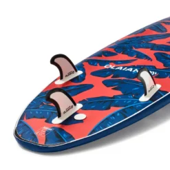 SURF MOUSSE 500 8'6" - Livré Avec 1 Leash Et 3 Ailerons -Sportmania planche de surf en mousse 8 6quote 500 livree avec 1 leash et 3 ailerons 8
