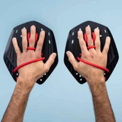 PLAQUETTES DE NATATION 900 XL NOIR ROUGE -Sportmania plaquettes de natation 900 xl noir rouge 2