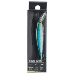 POISSON NAGEUR JERKBAIT MINNOW WXM MNW 100 SP DOS BLEU -Sportmania poisson nageur jerkbait minnow wxm mnw 100 sp dos bleu 3