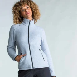 Tribord Polaire Chaude De Voile éco-conçue Sailing 100 Femme Gris Chiné