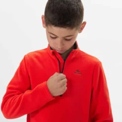 Quechua Polaire De Randonnée - MH100 Rouge - Enfant 7-15 Ans -Sportmania polaire de randonnee mh100 grise enfant 7 15 ans 4