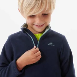 Quechua Polaire De Randonnée - MH100 Bleu Marine - Enfant 2-6 Ans -Sportmania polaire de randonnee mh100 verte enfant 2 6 ans 4
