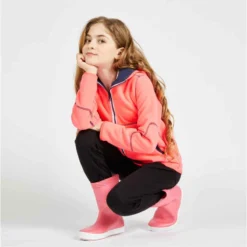 Tribord Veste Polaire Chaude Réversible Enfant Sailing 500 Navy Rose -Sportmania polaire reversible enfant 500 reversible bleu fluo 11