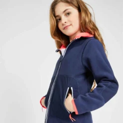 Tribord Veste Polaire Chaude Réversible Enfant Sailing 500 Navy Rose -Sportmania polaire reversible enfant 500 reversible bleu fluo 3