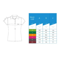 Polo De Golf Manches Courtes Femme MW100 Gris -Sportmania polo de golf manches courtes femme mw100 gris 6