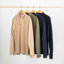 POLO GOLF MANCHES LONGUES HOMME - MW500 BEIGE 13 POLO GOLF MANCHES LONGUES HOMME - MW500 BEIGE -Sportmania polo de golf manches longues homme mw500 bleu marine 4