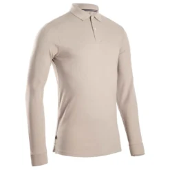 POLO GOLF MANCHES LONGUES HOMME - MW500 BEIGE 14 POLO GOLF MANCHES LONGUES HOMME - MW500 BEIGE -Sportmania polo de golf manches longues homme mw500 bleu marine 5