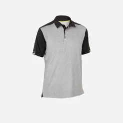 Tribord Polo Manches Courtes De Voile Homme Race 500 Gris Chiné