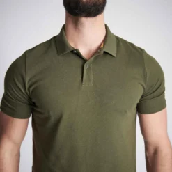 Polo Manches Courtes Respirant Coton Homme -100 Vert -Sportmania polo manches courtes respirant coton homme 100 marron 2