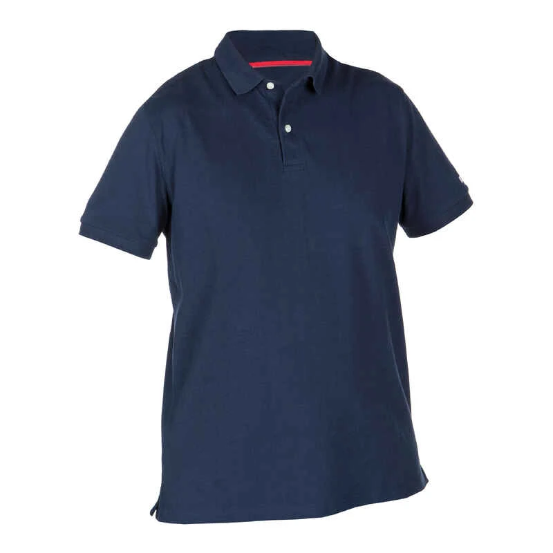 Tribord Polo Marin Homme Manche Courte Sailing 100 Bleu Marine 3 Tribord Polo Marin Homme Manche Courte Sailing 100 Bleu Marine – Image 3