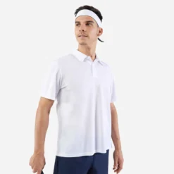 Artengo Polo De Tennis Manches Courtes Homme - Essential Blanc