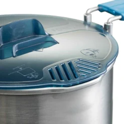 Popote Inox De Trekking - 2 Personnes - MT500 -Sportmania popote de trekking trek 500 inox 2 personnes 16 litres 6