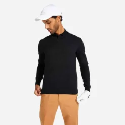 Pull De Golf Col V Homme MW500 Noir