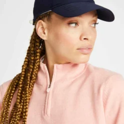 Pull De Golf Coupe-vent Femme MW500 Rose -Sportmania pull de golf coupe vent femme mw500 rose 2