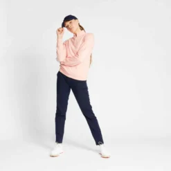 Pull De Golf Coupe-vent Femme MW500 Rose -Sportmania pull de golf coupe vent femme mw500 rose 3
