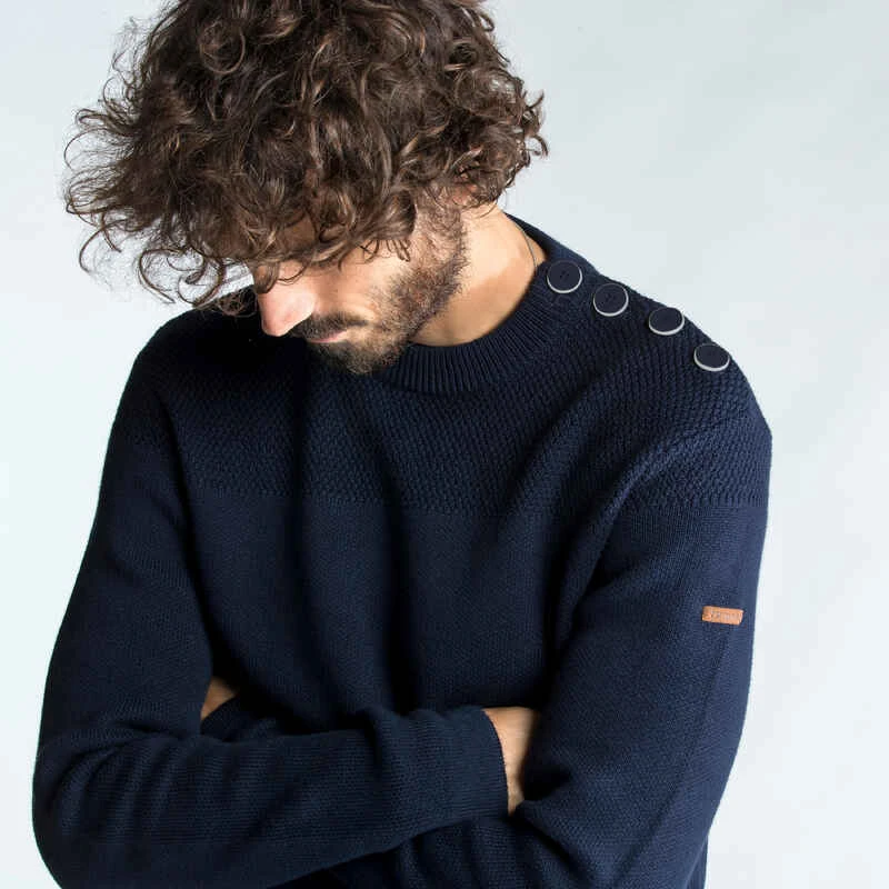 Tribord Pull Marin Homme Bleu Marine 15 Tribord Pull Marin Homme Bleu Marine – Image 15