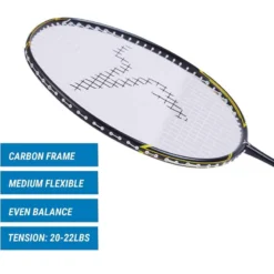 Raquette De Badminton Adulte BR 500 - Noir/Jaune -Sportmania raquette de badminton adulte br 500 noirslashjaune 19