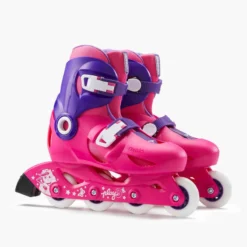 Roller Enfant PLAY3 Rose Violet -Sportmania roller enfant play3 rose violet 4