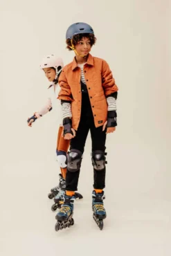 Roller Fitness Enfant FIT 5 Jr Rose Kaki -Sportmania roller fitness enfant fit 5 jr rose kaki 11