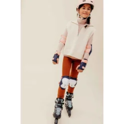 Roller Fitness Enfant FIT 5 Jr Rose Kaki -Sportmania roller fitness enfant fit 5 jr rose kaki 14