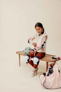 Roller Fitness Enfant FIT 5 Jr Rose Kaki -Sportmania roller fitness enfant fit 5 jr rose kaki 15