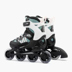 Roller Fitness Enfant FIT 5 Jr Rose Kaki -Sportmania roller fitness enfant fit 5 jr rose kaki 5