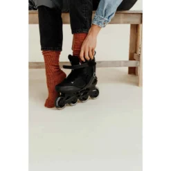 Roller Fitness Adulte FIT100 Noir Mint -Sportmania roller fitness femme fit100 gris peppermint 11