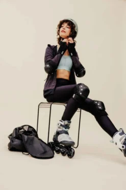 Roller Fitness Adulte FIT500 Ice Grey -Sportmania roller fitness femme fit500 peppermint 10