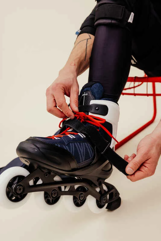 Roller Fitness Adulte FIT500 Bleu Rouge 10 Roller Fitness Adulte FIT500 Bleu Rouge – Image 10