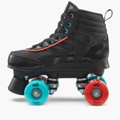 Patin à Roulettes Enfant QUAD 100 JR Noir -Sportmania roller quad 100 jr noir 2