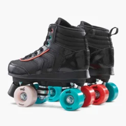 Patin à Roulettes Enfant QUAD 100 JR Noir -Sportmania roller quad 100 jr noir 5