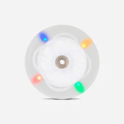 ROUE LUMINEUSE / FLASHING WHEEL BLANCHE 125mm.