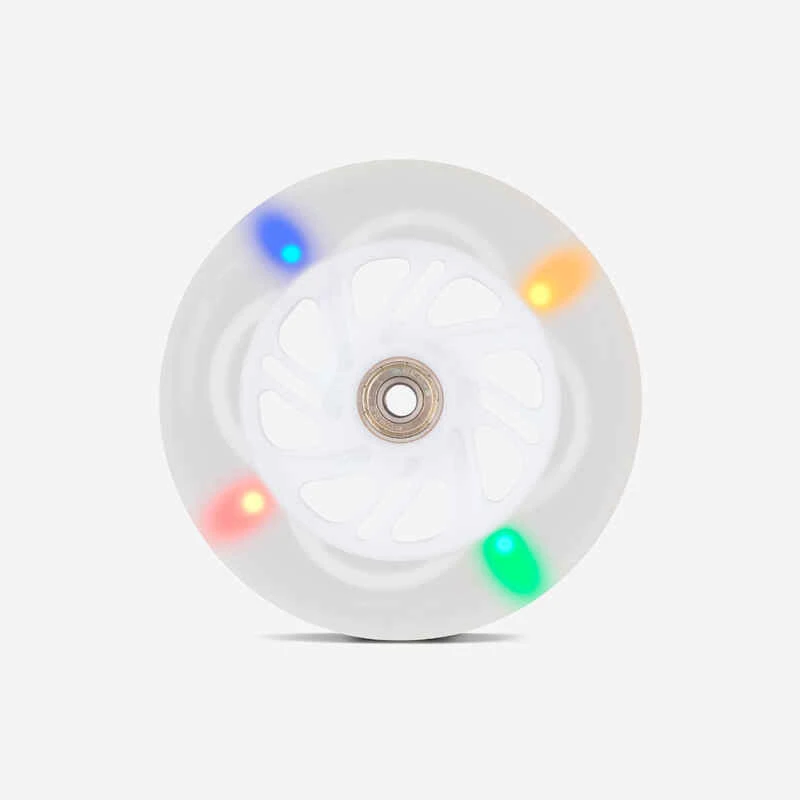 ROUE LUMINEUSE / FLASHING WHEEL BLANCHE 125mm. 1 ROUE LUMINEUSE / FLASHING WHEEL BLANCHE 125mm.