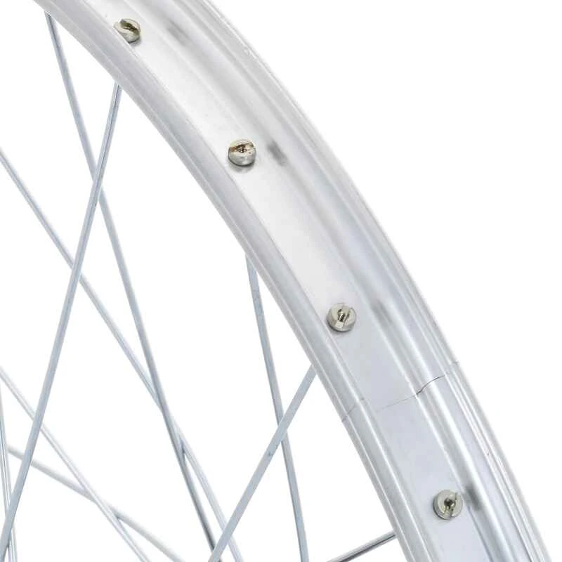 BTWIN Roue Vélo Enfant 20 Pouces Avant Simple Paroi Argent 3 BTWIN Roue Vélo Enfant 20 Pouces Avant Simple Paroi Argent – Image 3