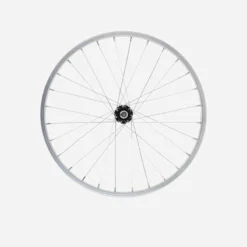 BTWIN Roue Vélo Enfant 20 Pouces Avant Simple Paroi Argent