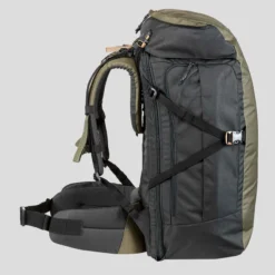 Sac à Dos De Trekking Et Voyage 60 L - TRAVEL 100 -Sportmania sac a dos 60 litres de trek voyage travel 100 kaki 2