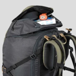 Sac à Dos De Trekking Et Voyage 60 L - TRAVEL 100 -Sportmania sac a dos 60 litres de trek voyage travel 100 kaki 7